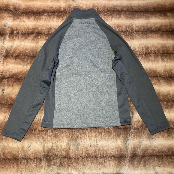 Spyder Raider 2.0 Full Zip Jacket Grey Heather/ Polar - Picture 4 of 11